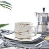 Marble Coffee Cup, Black and White Cup and Saucer Cup. High Quality Coffee Cup, Coffee Set,  Saucer Cup Mugs  Cups