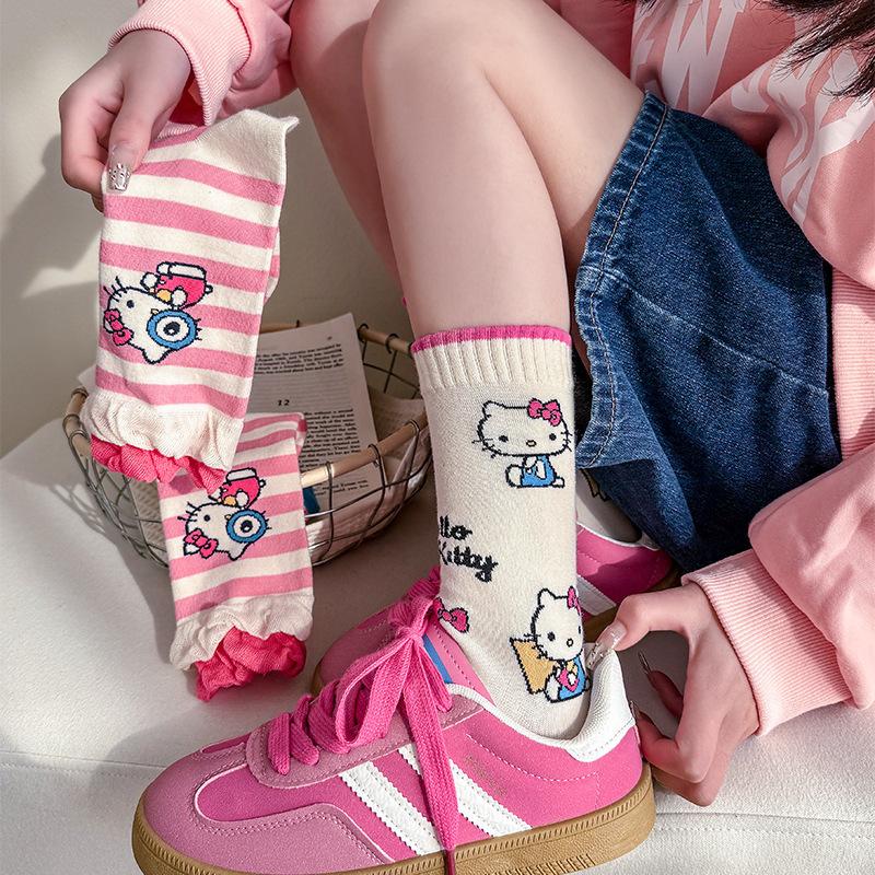 Cute Socks, Socks, Pure Cotton Spring And Autumn Stockings, Personality And Creativity, Trendy Socks, Internet Celebrity Design Sense