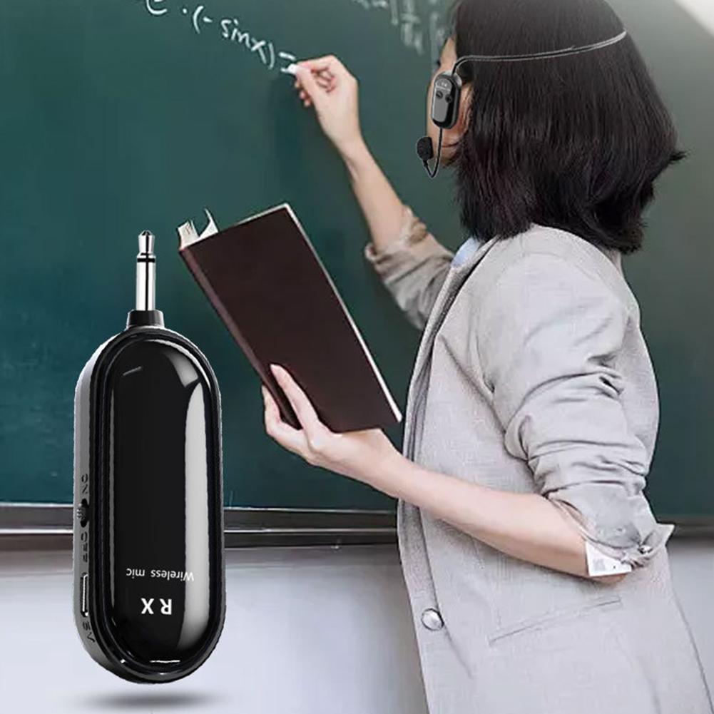 2.4G Wireless Headset & Handheld 2 in 1 Mic Long Range Mic System Wireless Microphone System for Teach Outdoor Speech