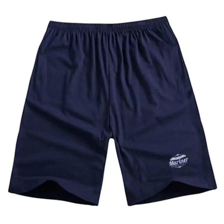Large Size Men's Shorts Men's Sports and Leisure Five-point Fat Man Pure Cotton Loose Seven-point Beach Pants Men