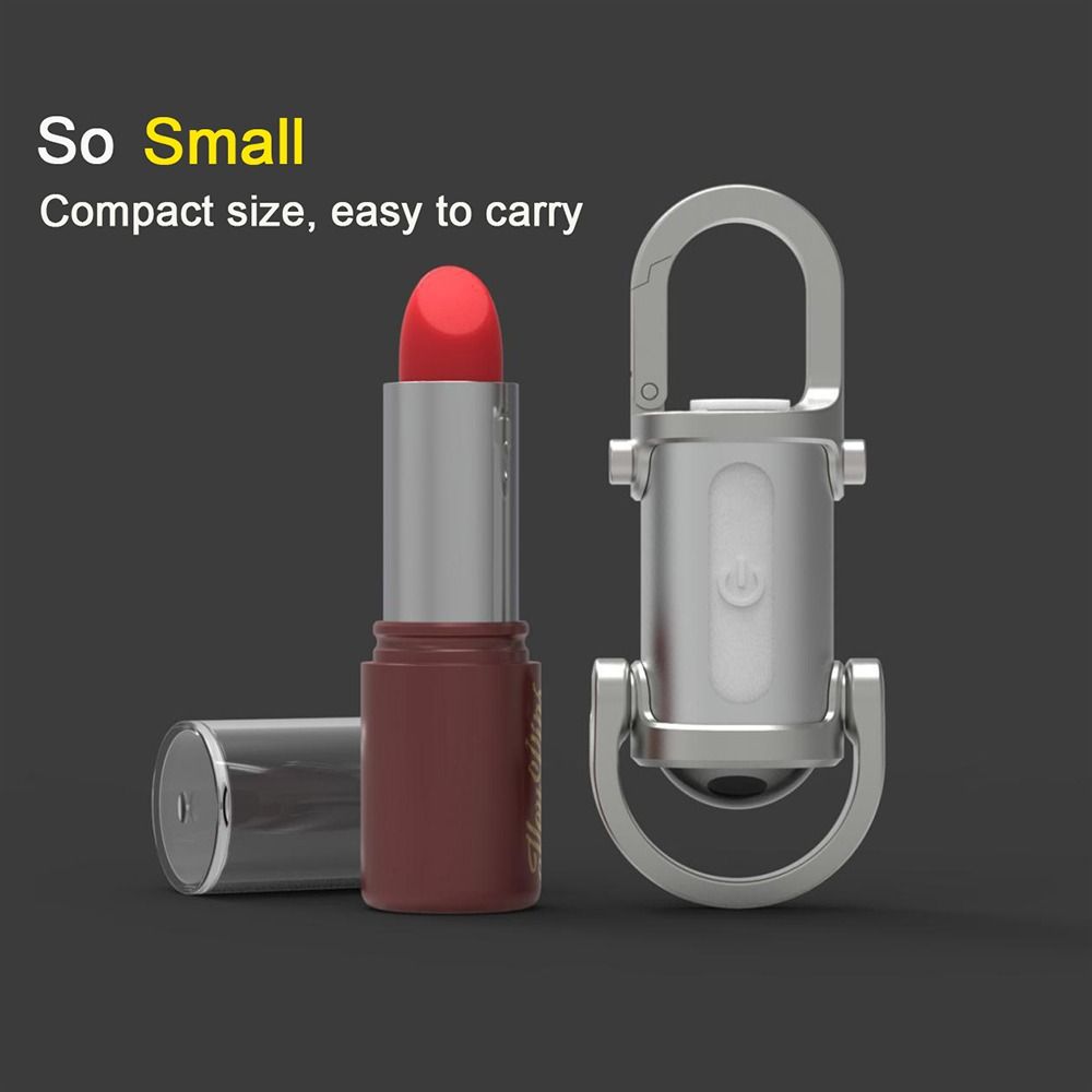 Mini LED COB Flashlight USB Rechargeable Torch Keychain Lamp Portable Pocket Outdoor Camping Working Lantern with Red&Blue Light