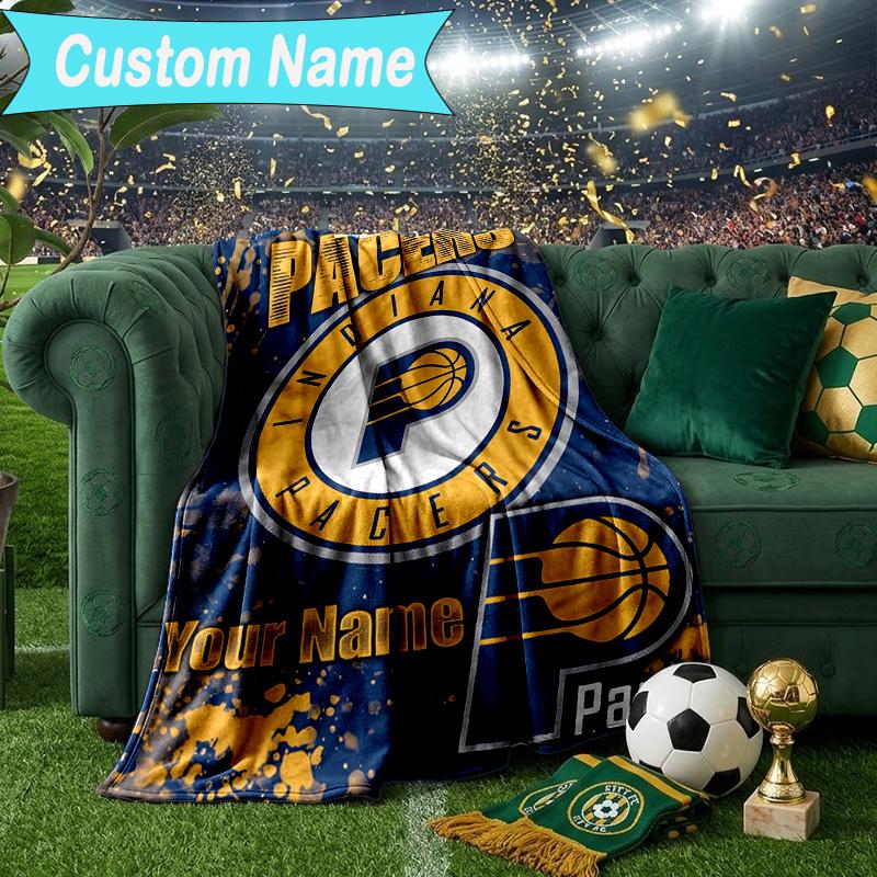 Custom Name Blanket Indiana Basketball Team Blanket Bedding Blanket for Travel, Camping, Living Rooms, Offices, Sofas, Fan Christmas gift