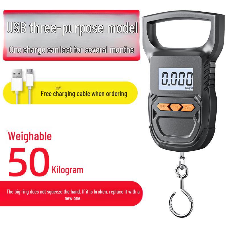 Портативные 50 кг мини-крановые весы для дома, рыбалки и овощей
