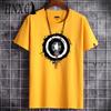 HNXC Cotton Short Sleeve T-shirt Men's Fashion Loose Half Sleeve Shirt Printed Compassionate Shirt