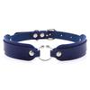 DIEZI Harajuku Gothic Cosplay PU Leather Choker Necklace For Women Men Punk Sexy Circle Pendant Torques Necklace Gift Jewelry