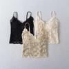 Pure Desire Lace Back Tank Top for Women - Summer 2025 New Arrival, Push-up Strappy Sleeveless Shirt with Chest Pads.