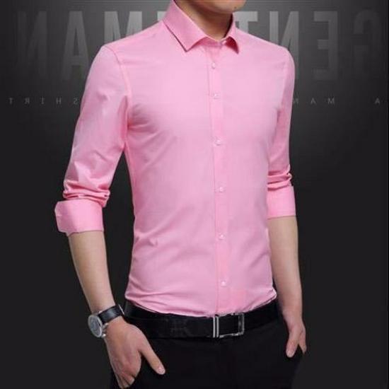 Men's Business Casual White & Black Slim Fit Shirt - Spring/Autumn Fashion, Short & Long Sleeve Options