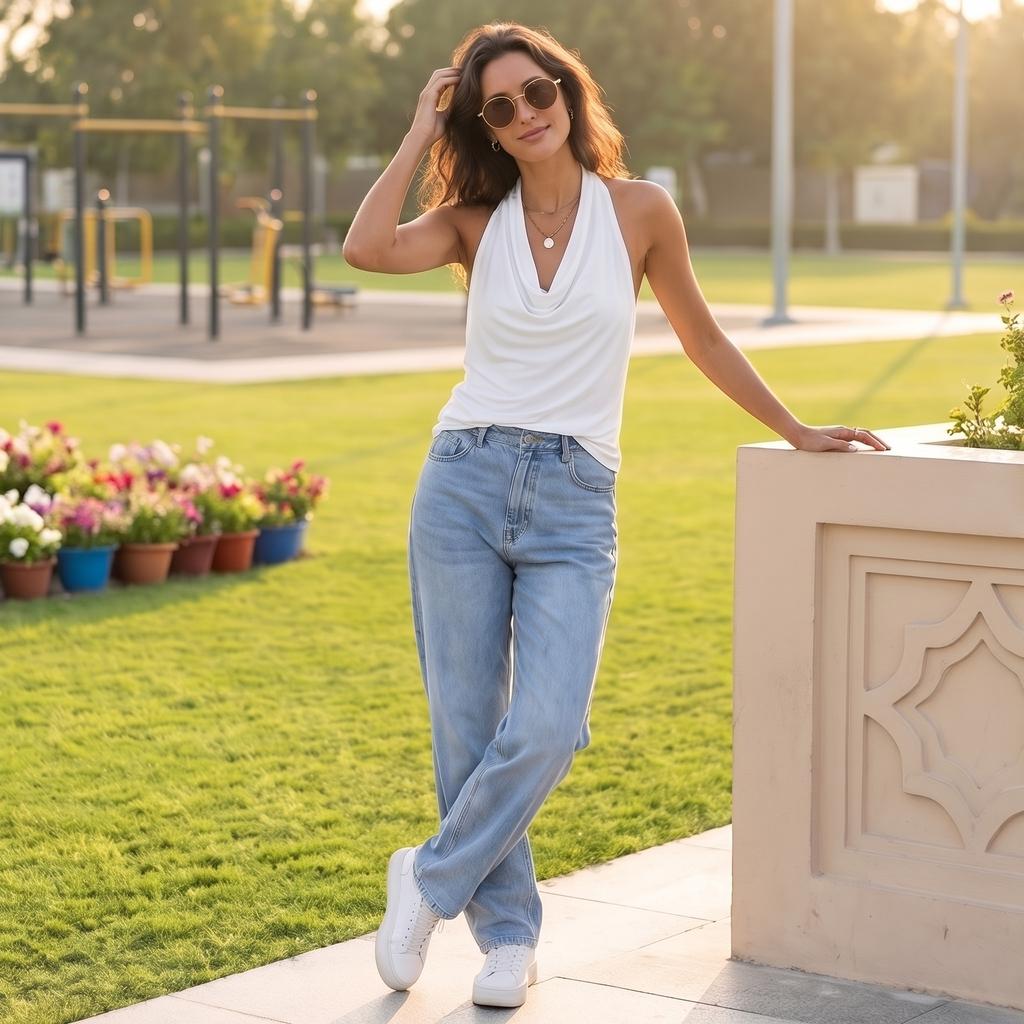 Damen Lässiger und Modischer Kragen Hängende Halslinie Ärmelloses Camisole West