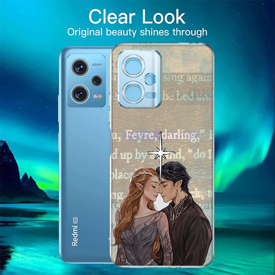 Acotar A Court of Mist and Fury Phone Case For Redmi 12 13C 12C 15C 9 10 10C Note 13 Pro Plus 14 15 Pro 9T 9C 9A TPU Soft Cover