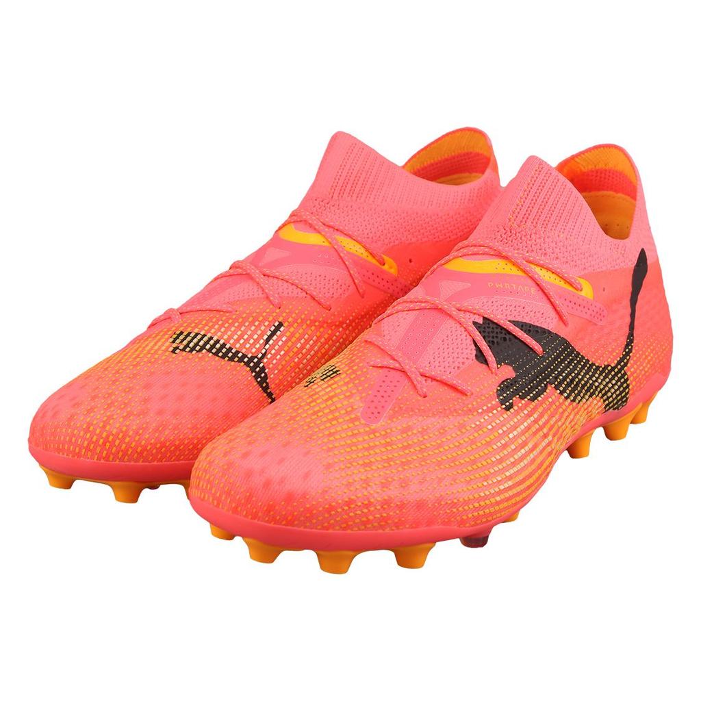 Puma Future Ultimate Anti-Kick Comfort MG (Rubber Short Studs) Durable Soccer Shoes Unisex Soccer Shoes Sunset-Red 107703-03