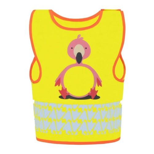 Korntex Childrens/Kids Funtastic Wildlife CO² Neutral Flamingo Safety Hi-Vis Vest