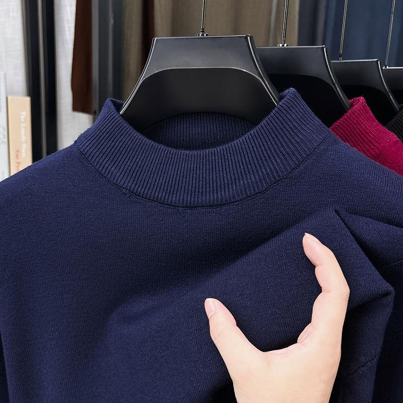 Men S Half Turtleneck Thick Knit Sweater Winter Warm Base Layer