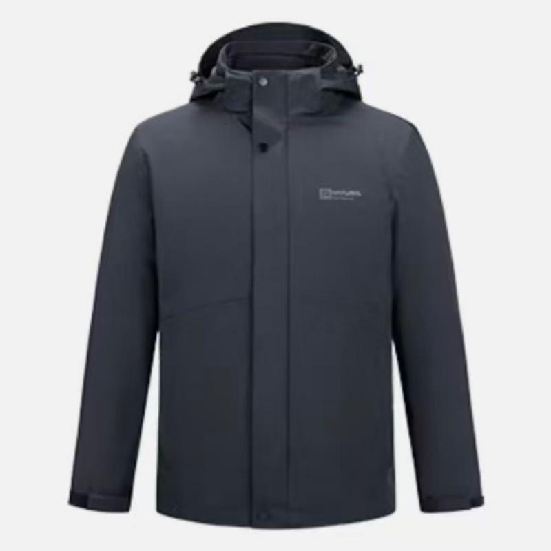 

HS878 Jacket: Detachable Hood & Liner, Warm, Comfortable, Three-Proof, Easy-Care Fabric 175
