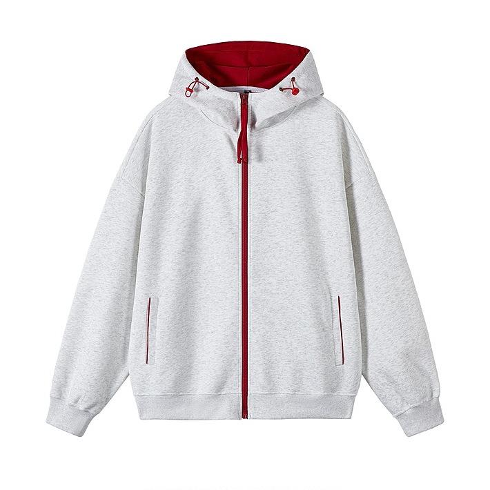 Американский кардиган-свитер на молнии контрастных цветов мужской осенний и зимний новый молодежный модный бренд с капюшоном свободный повседневный свитер мужской M