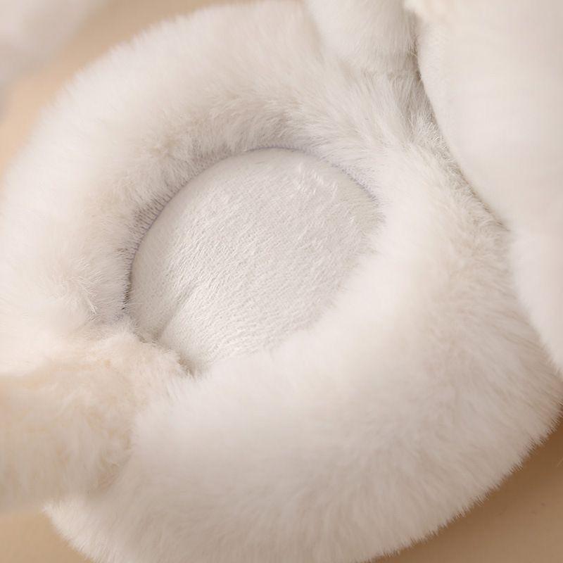 Cute Panda Folding Ear Cups for Children,Princesses  Plush Ear Cups for Girls Winter, and Warm Ear Cups for Students Cycling