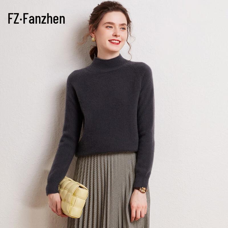 Fanzhen Women's 100% Cashmere Thick Sweater