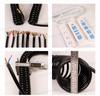 Dual-core 0.3mm + Quad-core 0.15mm Shielded Spring Coil Cable, Pure Copper, Wear-Resistant, High Tensile Strength