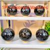1pc Gorgeous Natural Firework Stone Sphere Crystal Carving Gemstone Jewelry Accessory Birthday Gift Party Desktop Decor