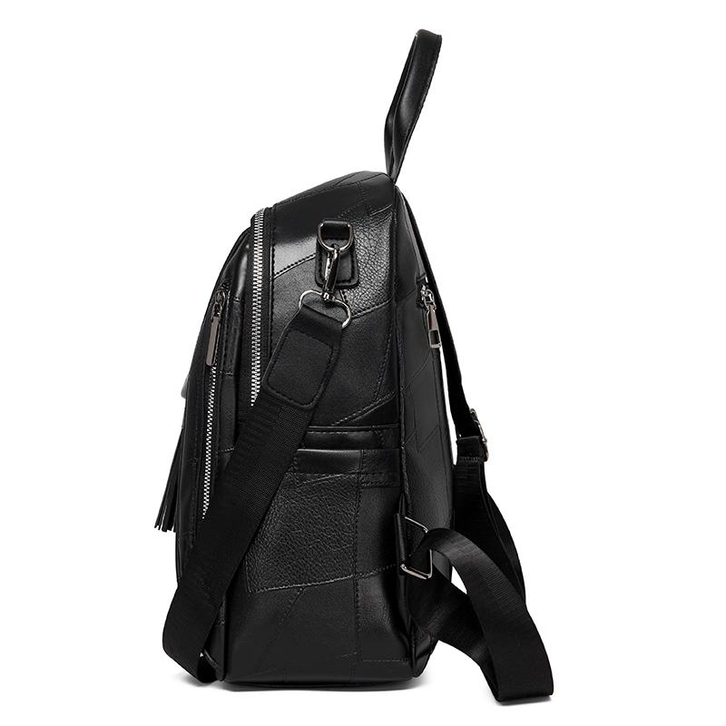Women's Tassel Backpack Large Capacity Commuter Bag