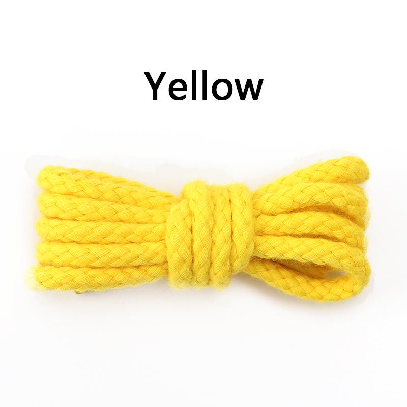 Linen Cotton Shoe laces 7mm Bold Round Shoelaces for Sneakers Laces Shoes Boot Shoelace Round Shoestrings 100/120/140/160/180CM