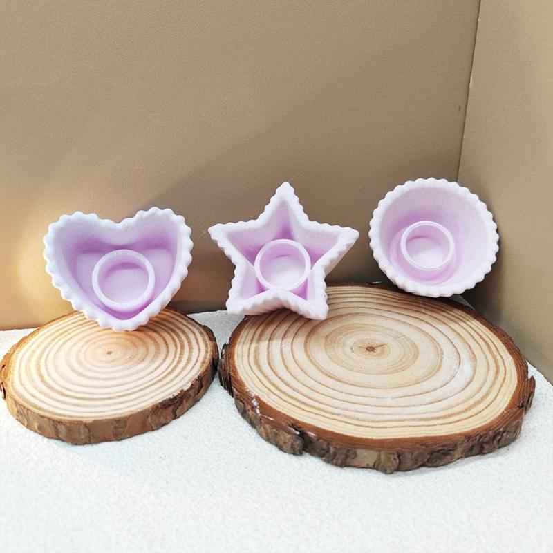 Multifunctional Striped Home Decors Mold Reusable Silicone Mold for Striped Candlestick Creation for Hobbyists