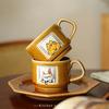 Hand-drawn Cartoon Cat Ceramic Mug Creative Office Water Cup Home Breakfast Milk Cup Couple Afternoon Tea Coffee Cup Friend Gift