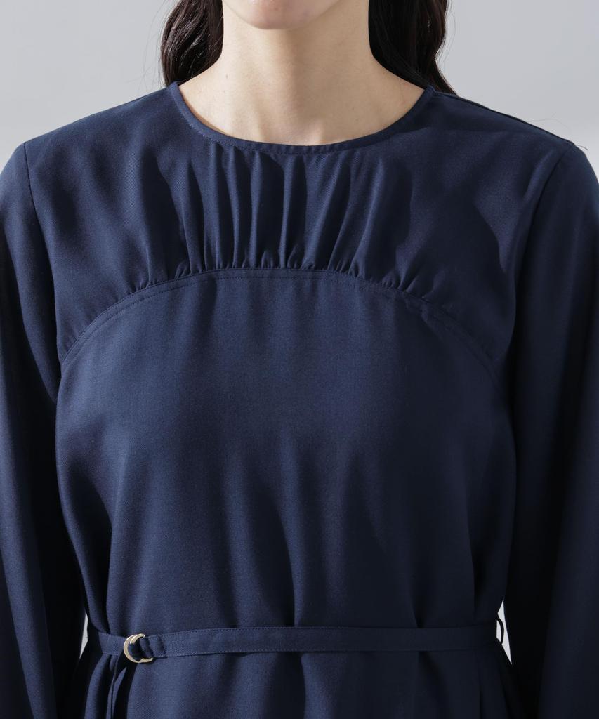 Nano Universe Belted Viella Size S Women's Dress, 040, Beige, 669-5119308