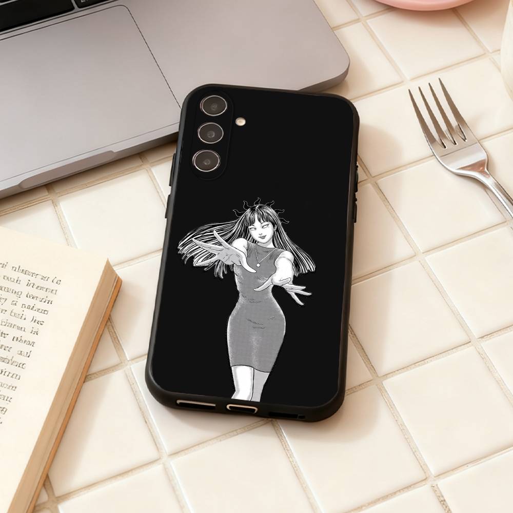 HOT Comics T-Tomie phone Case For Samsung Galaxy A73,A72,A71,A70,A53,A52,A51,Others Soft Black Shell