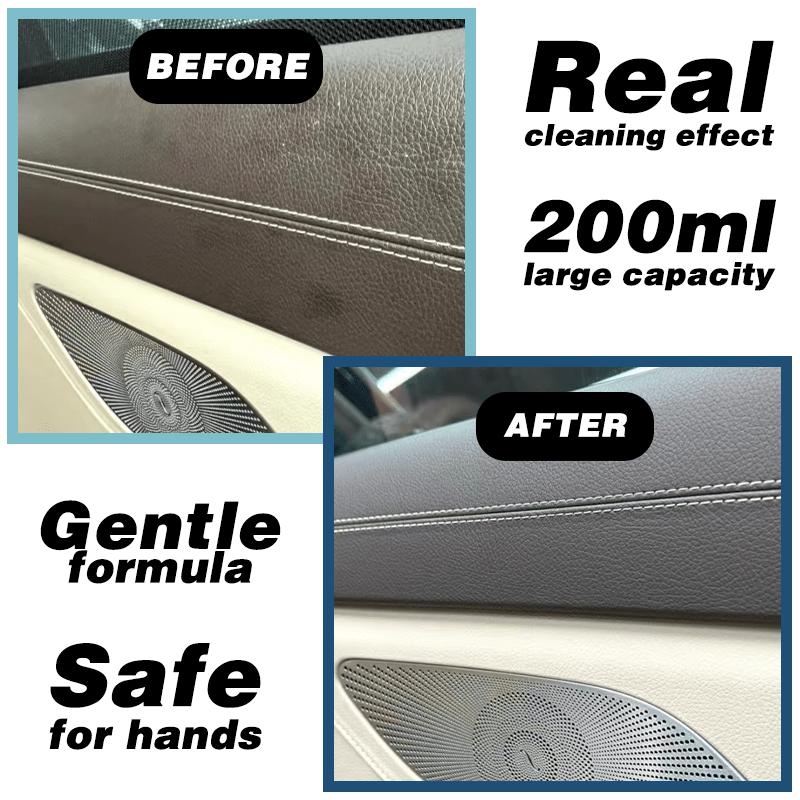 Multifunctional Foam Cleaner for Car Interior,Dashboard,Steering Wheel,Seats & Safety Belts,Press Pump Design,Waterless Cleaning