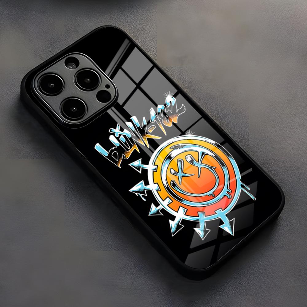 Blink-182band Phone Case For IPhone 17 Pro Max 16 15 14 Pro Max 13 11 X Xs Xr 8 7Plusglass Cover