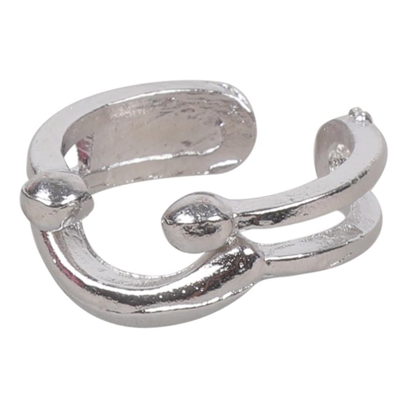 

Charm Vintage Cute Simple Smile Adjustable Ring Silver Color Engagement Wedding Rings Jewelry Gift for Men and Women 1