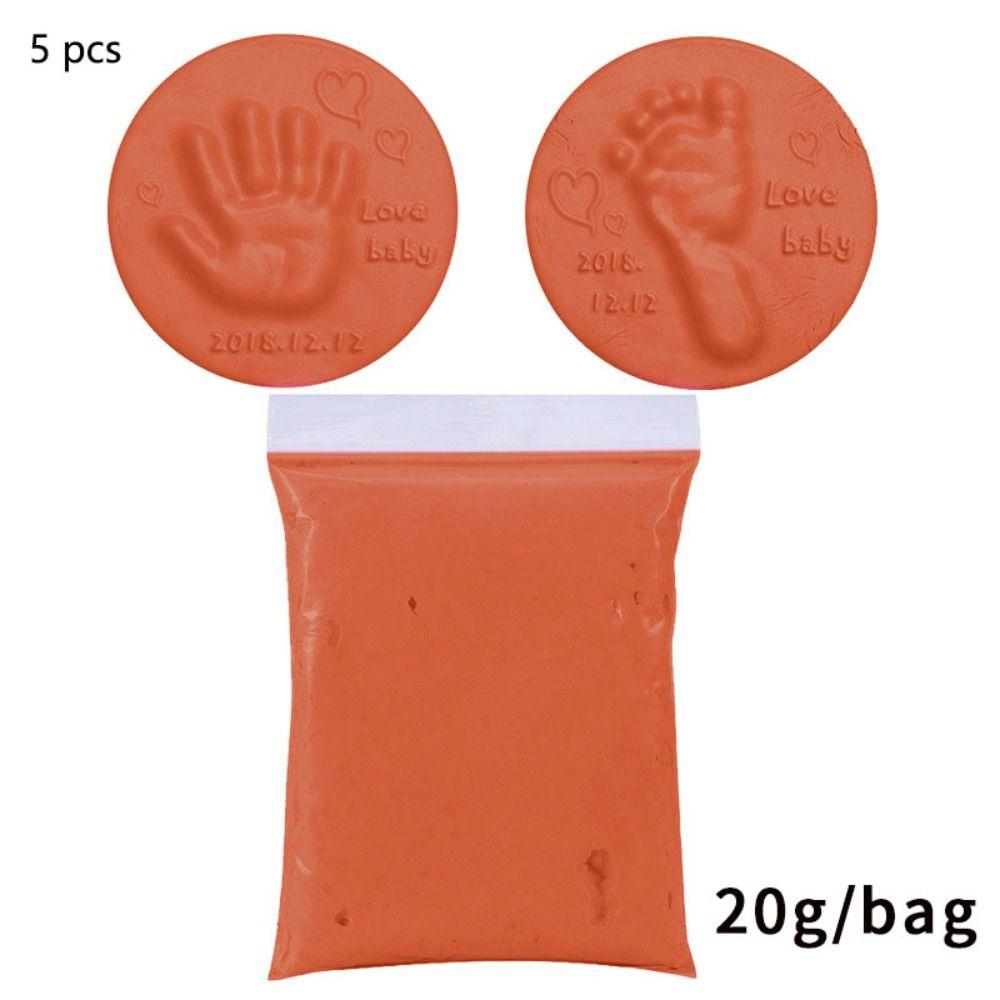Plasticity Clays & Doughs Plasticine Learning Footprint Mud Clay Fluffy Newborn Baby Handprint