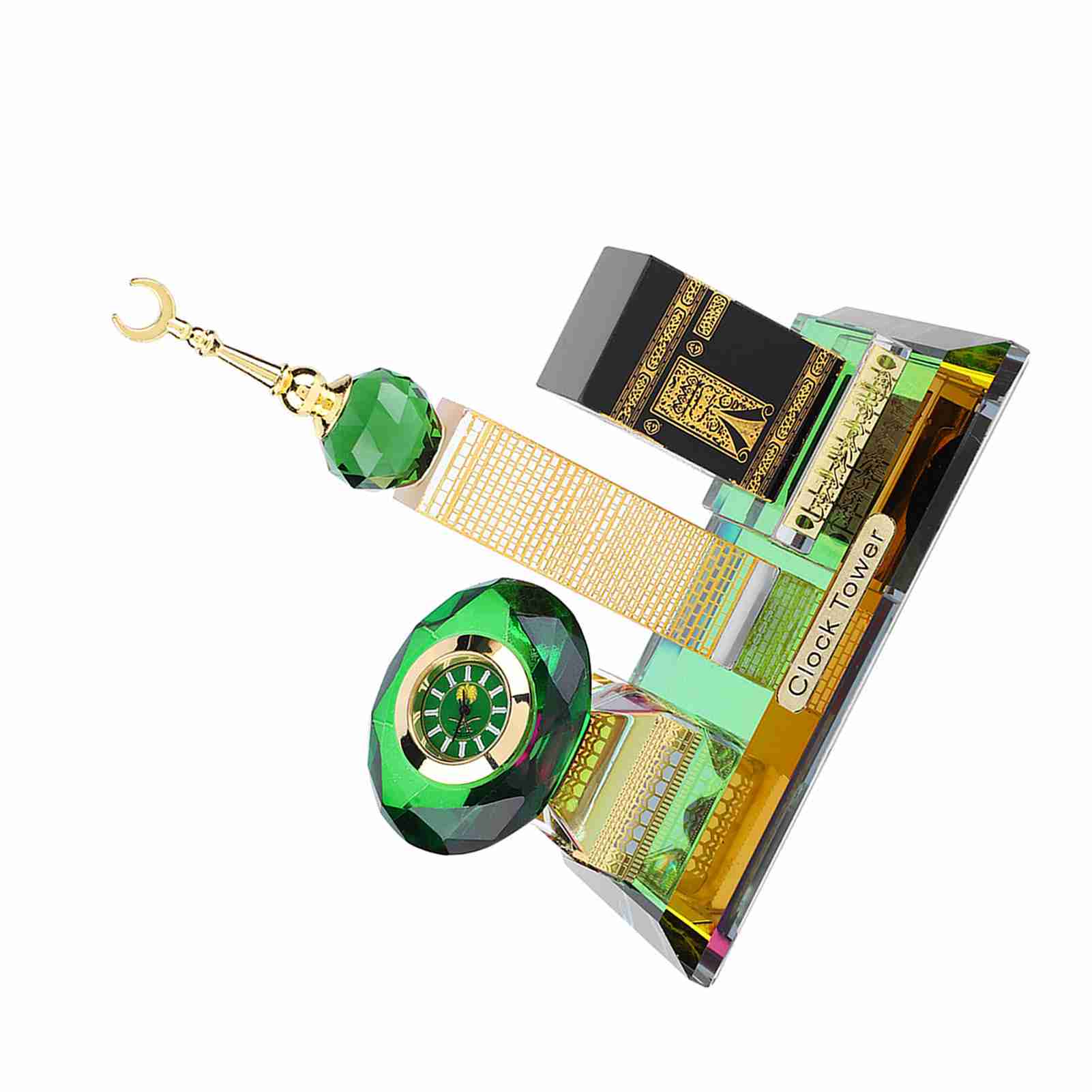 

Мусульманская Кааба, модель башни с часами, исламская архитектура, ремесла, сувениры, домашний декор для рабочего стола