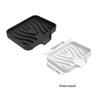 2PCS Silicone Sink Tray for Kitchen Organization - Non-Food Contact Soap Dish Holder with Drain Lip - Countertop Scrubber Drainer for Brushes