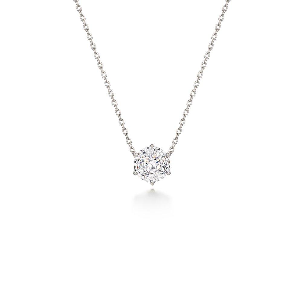 Diamomo Dia-Dia 2Ct Solitaire Neckace 43Cm