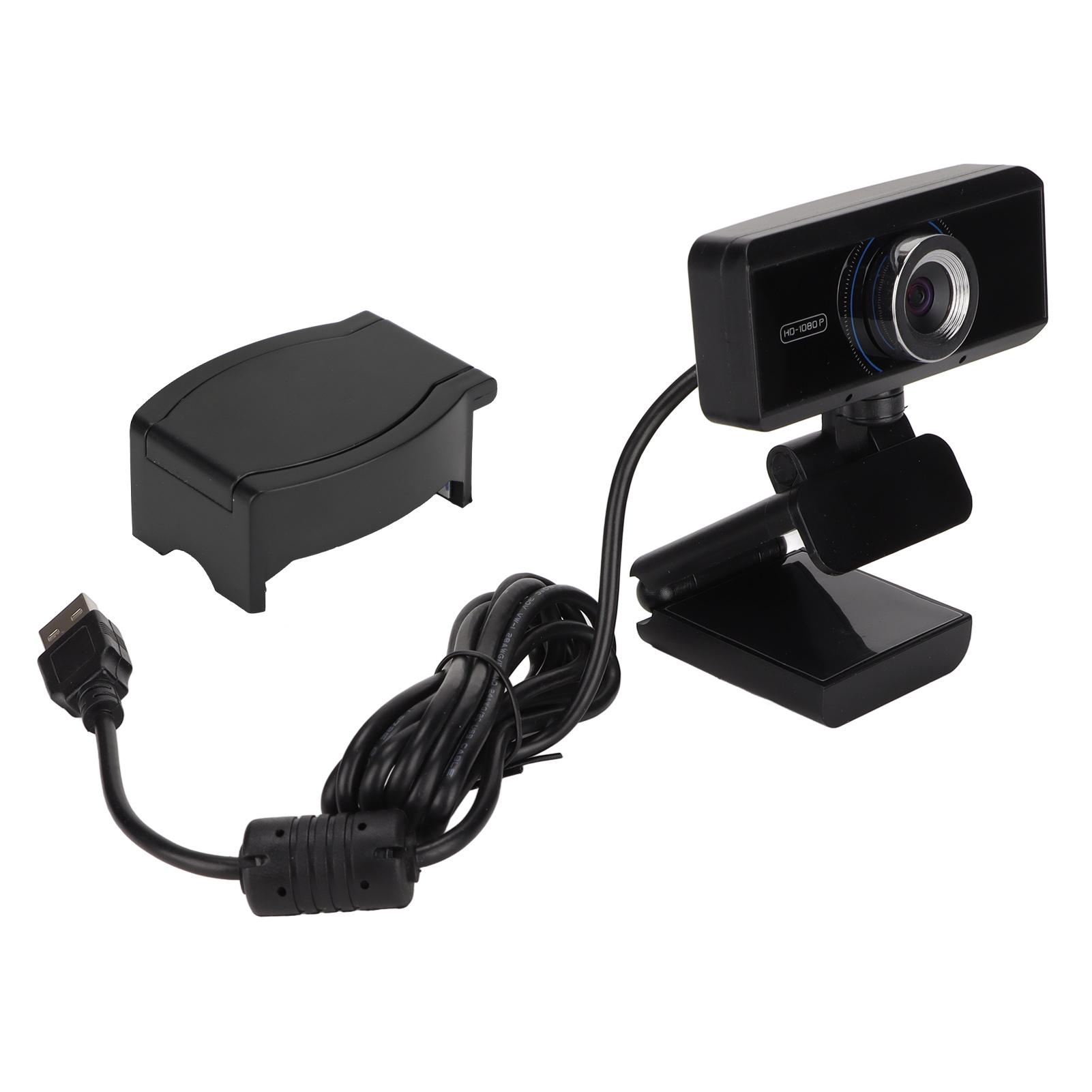 

Computer Camera HD 1920x1280P Noise Cancelling Plug and Play USB Webcam with Mic for Laptop Desktop