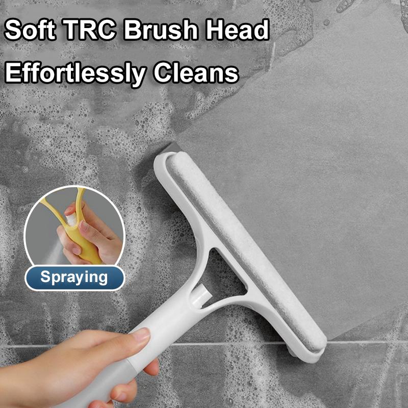 3 In 1 Glass Cleaning with Spray Bottle Wipe Shower Screen Window Tool Multi-Purpose Car Windshield Cleaner Washing Accessories