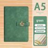 High-End Soft Leather Business Notebook with Magnetic Buckle and Custom Logo - Ideal Gift Set
