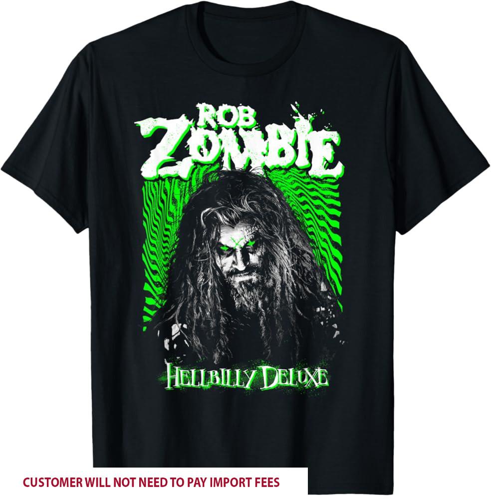 Rare Hellbilly Deluxe Rob Zombie Shirt Cotton Black S-5XL VK039 XXXL