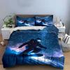 Snowboarder with starry background. Bedding sets Duvet cover sets Duvet covers Pillowcases(1 * Duvet Cover 2 * Pillowcases without duvet insert)