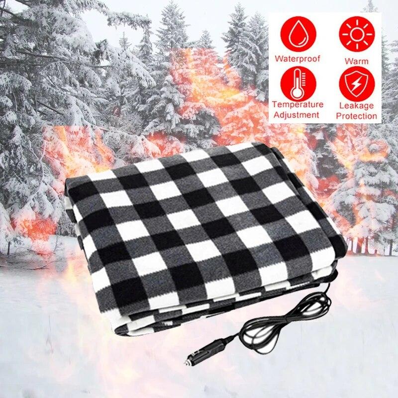 Car Electric Blanket 12V Electric Blanket Warm Bed Heater Thermostat Electric Mattress Heating Blanket Warmer Heater 100*60cm