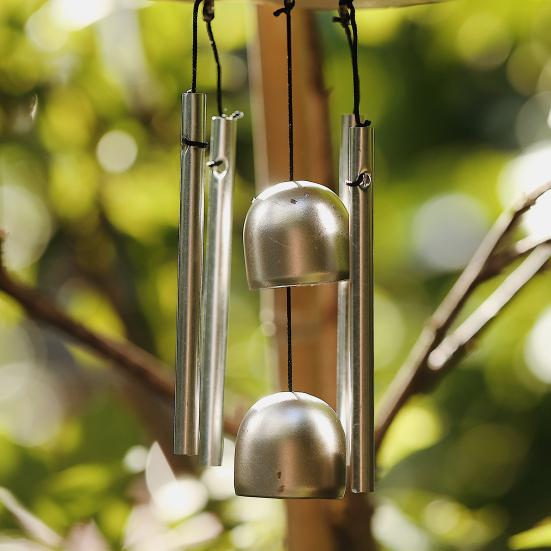 Carrilhão de vento pássaro pendurado pingente decorativo som doce para casa