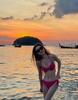 Women's High Waisted Halter Bikini Set Two Piece Swimsuit Bohemian Style Push Up Sexy Tummy Control Holiday Print
