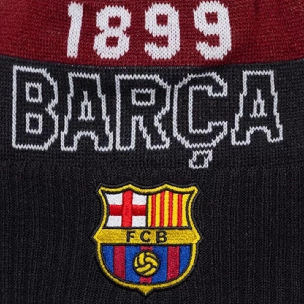 New Era Core Sport Knit Beanie FC Barcelona Hat, Mens navy Cap