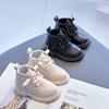 Stivaletti Corti Primavera Autunno Bambini Ragazzi Moda Stivali British Monocolore Ragazze Moda Stivali Corti Caldi Scarpe in Pelle di Qualità per Bambini