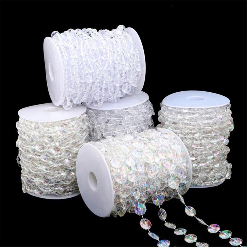 Bead Chain Clear Plastic Craft Bead String Handmade Jewelry Accessories For Art Craft Necklace Bracelet Jewelry Making