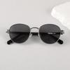 Retro Polarizační Kovové Sluneční Brýle v Hongkongském Stylu - Univerzální High-End Streetwear