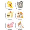 6 Pcs Cartoon Animal Embroidered Patches Cats Iron on Patches Clothing Patches Kitten Sewing Patches for Clothes Bag