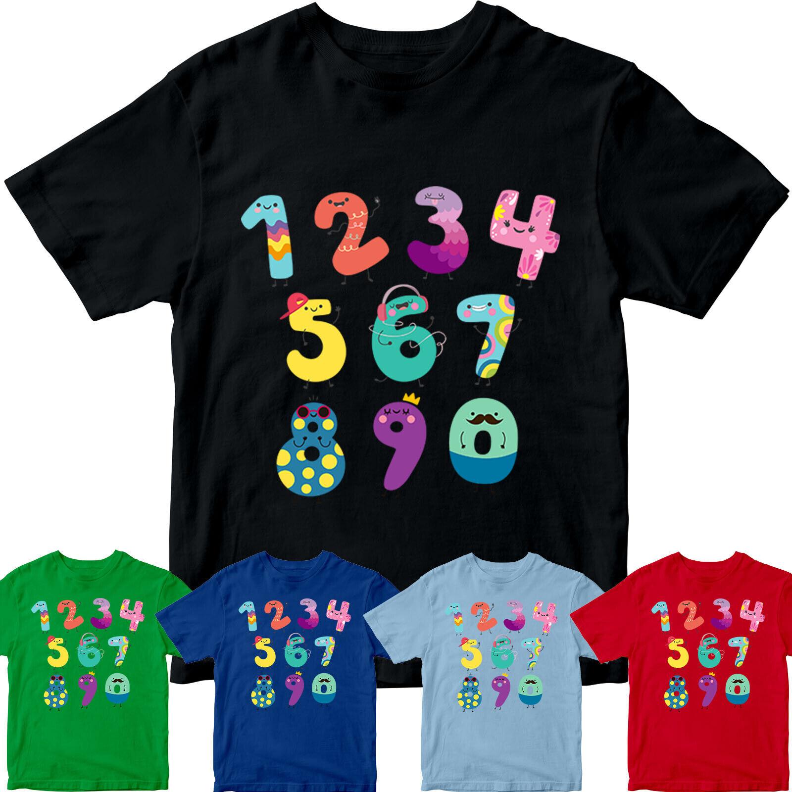 Number Day 100% Cotton T-shirt Mens Tees Tops National Maths Day School Boys Girl Top #ND #27 4XL