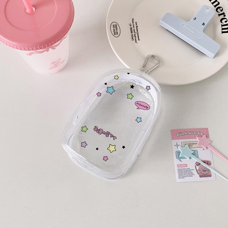 

Мультяшная прозрачная уличная сумка, кукла, игрушка, прозрачная сумка для демонстрации, коробка для хранения, мешочек, коробка-сюрприз с брелоком, милая сумка для куклы